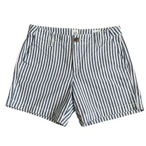 Gap City Blue Striped Women's Shorts Size 0 Summer Casual